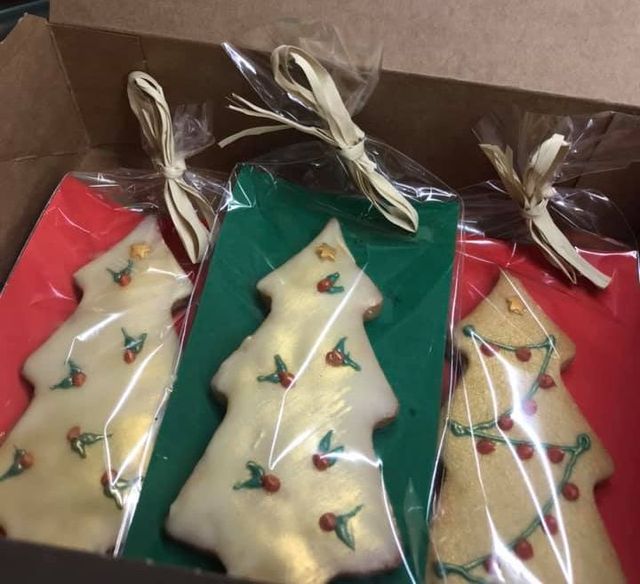 Galletas de árbol de Navidad